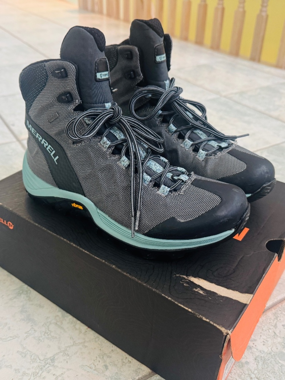 Merrell - GORE-TEX Waterproof Hiking Boots, Vibram Soles, Used 4 to 5 Times